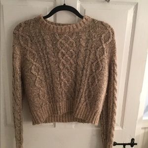 Dusty pink cropped sweater!
